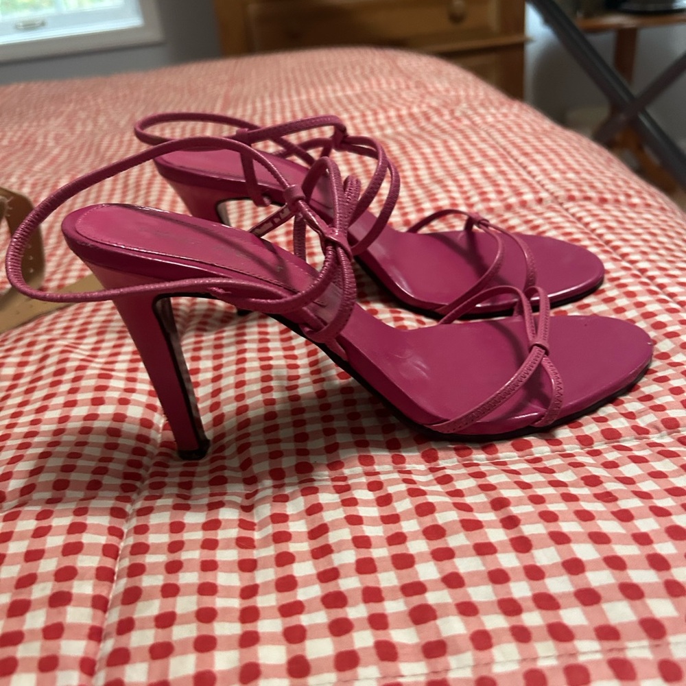 Nine West Pink Strappy Heels